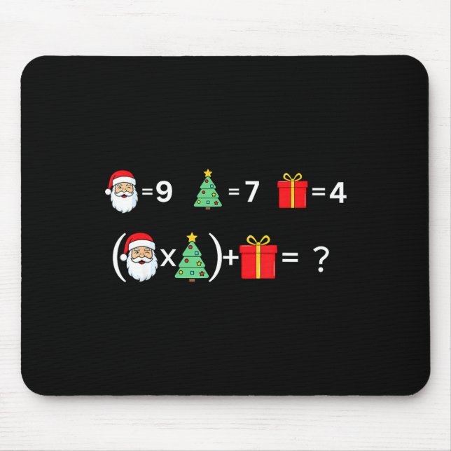 Mousepad Funny 67 Meme Christmas Math Teacher Santa Six Sev (Frente)