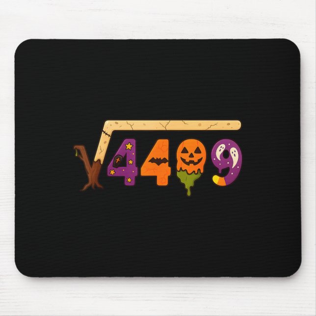 Mousepad Funny 67 Meme Math Teacher 6 7 Halloween Square Ro (Frente)