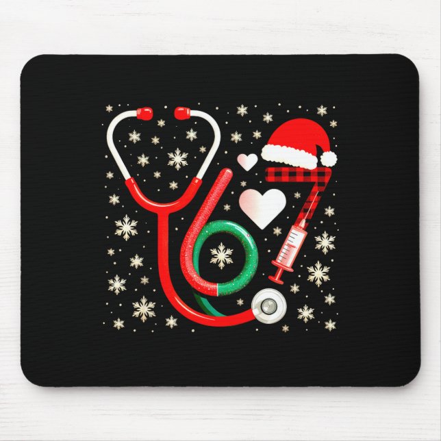 Mousepad Funny 67 Meme Nurse Six Seven Nursing Festive Chri (Frente)