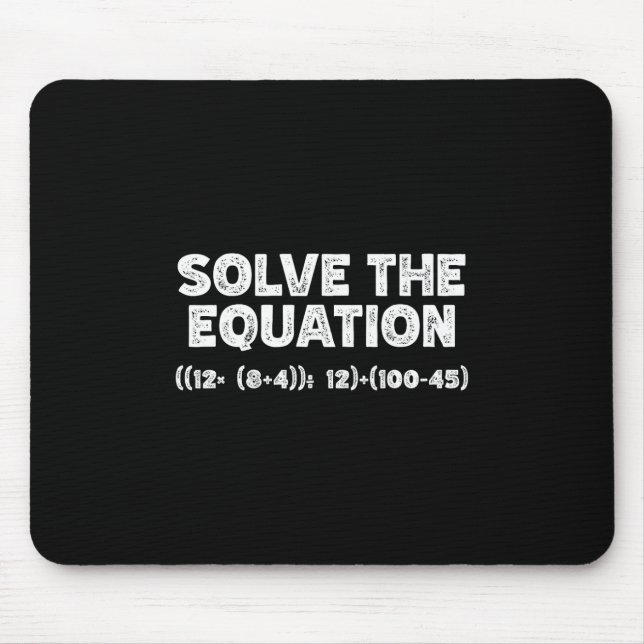 Mousepad Funny 67 Meme Pemdas Elementary Math Teacher Brain (Frente)