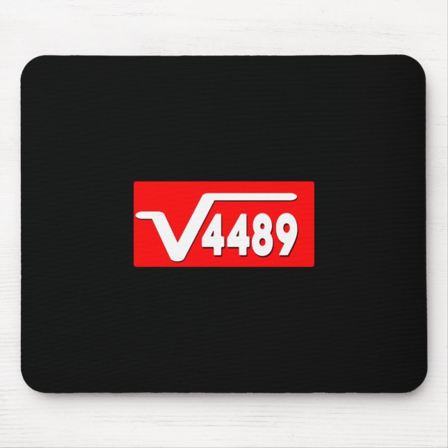 Mousepad Funny 67 Meme Square Root 4489 Slang Math Teacher  (Frente)