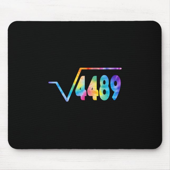 Mousepad Funny 67 Meme Square Root 4489 Slang Math Teacher  (Frente)