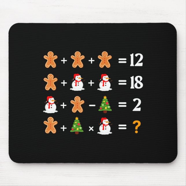Mousepad Funny 6 7 Meme Christmas Order Of Operations Math  (Frente)
