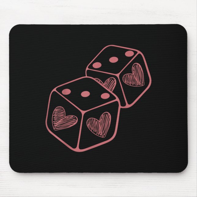 Mousepad Funny 6 7 Valentine Couples Matching Love Heart Pl (Frente)