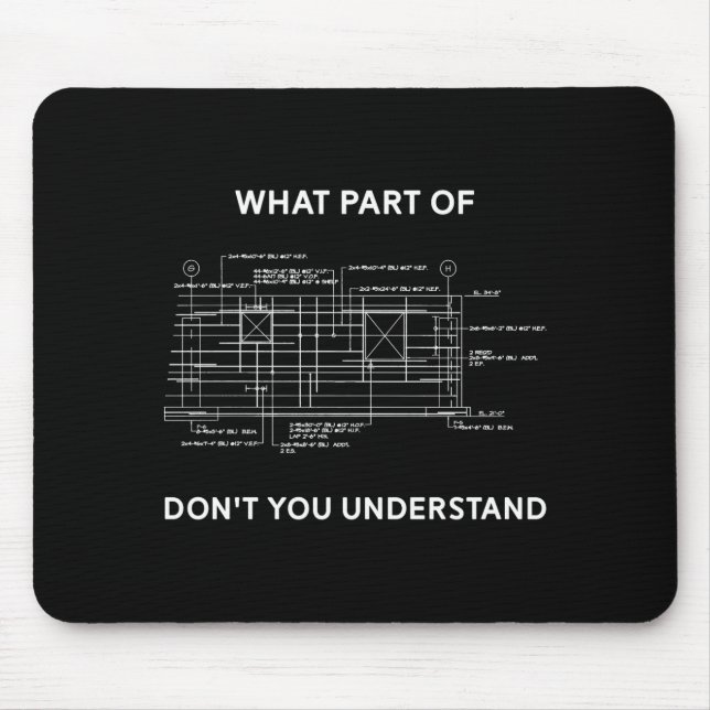 Mousepad Funny Architectural Civil Engineering Engineer  (Frente)