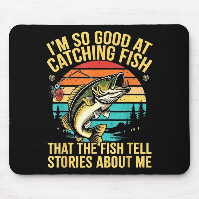Mousepad Funny B Fishing Quote Angler Snnerbait Lure Humor  (Frente)
