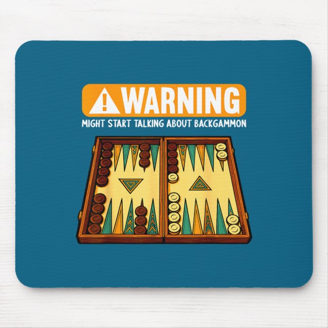 Mousepad Funny Backgammon  (Frente)