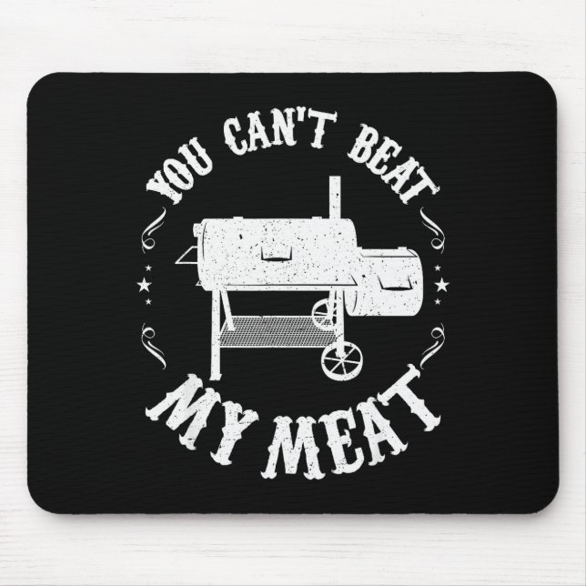 Mousepad Funny Bbq T Reverse Flow Smoker Accessory Dad Gril (Frente)