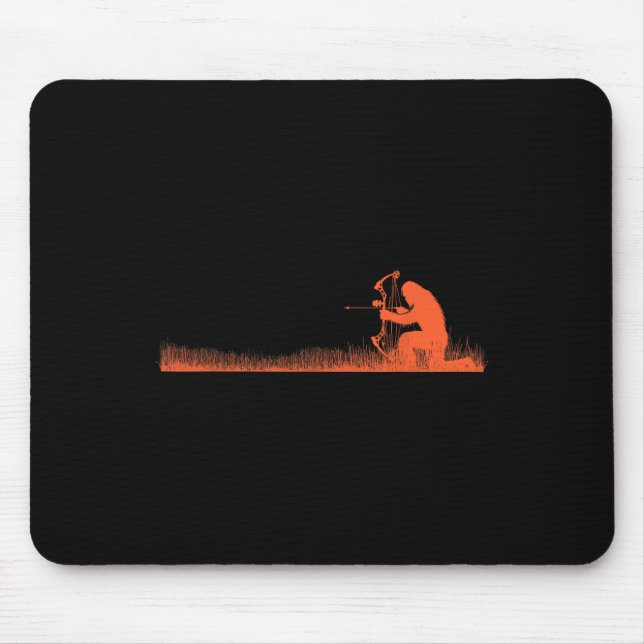Mousepad Funny Bigfoot Archery Arco Hunter Sasquatch Arco H (Frente)