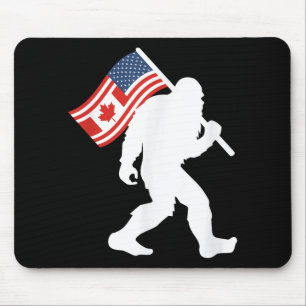 Mousepad Funny Bigfoot Canada O 51 State Trump Canadá EUA