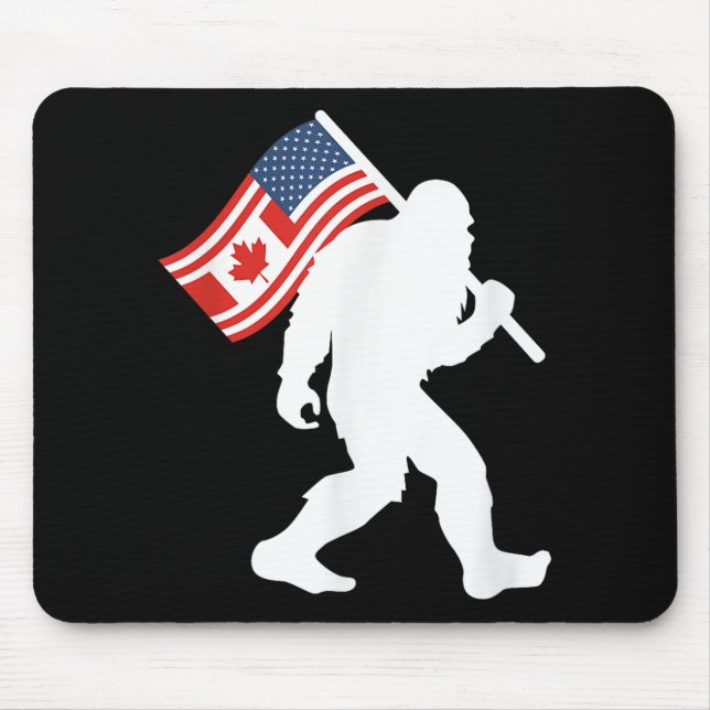Mousepad Funny Bigfoot Canada O 51 State Trump Canadá EUA (Frente)