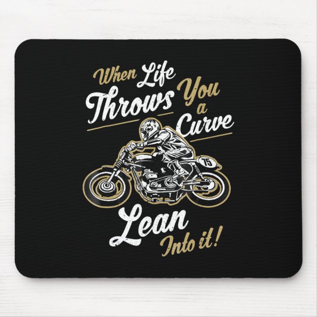 Mousepad Funny Biker cita Gift Sarcástico do Motorcycle Rid (Frente)