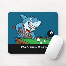 Mousepad Funny Billiards Fanatic Cool Rebel Pool Hall Rebel