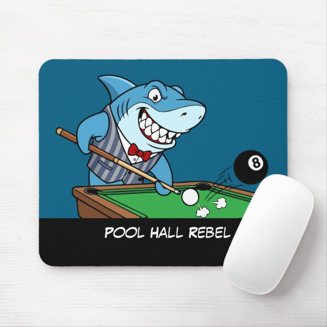 Mousepad Funny Billiards Fanatic Cool Rebel Pool Hall Rebel (Com mouse)
