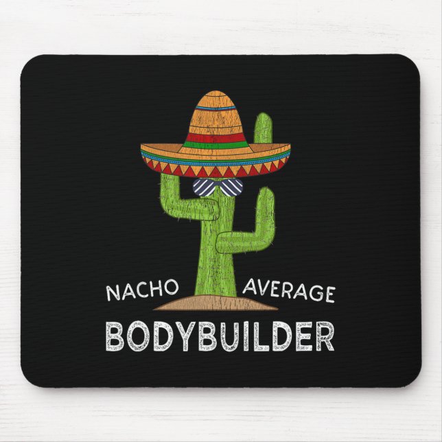 Mousepad Funny Bodybuilder Bodybuilding (Frente)