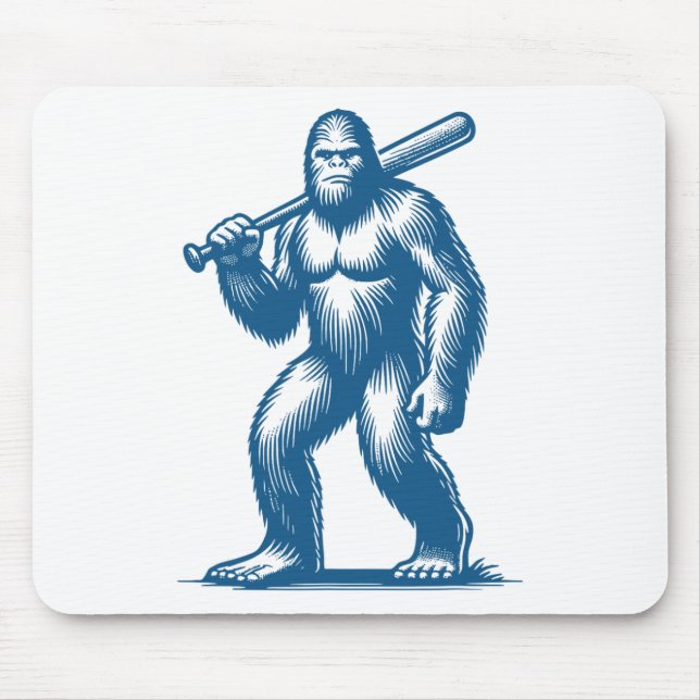 Mousepad Funny Bysebyll Bigfoot Sasquatch Bysebyll Player M (Frente)