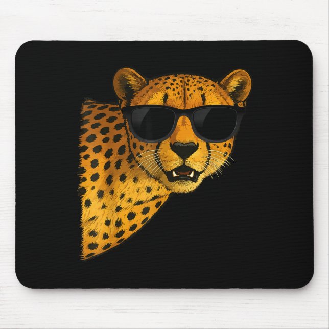 Mousepad Funny Cheetah Art For Men Women Kids Animal Safari (Frente)