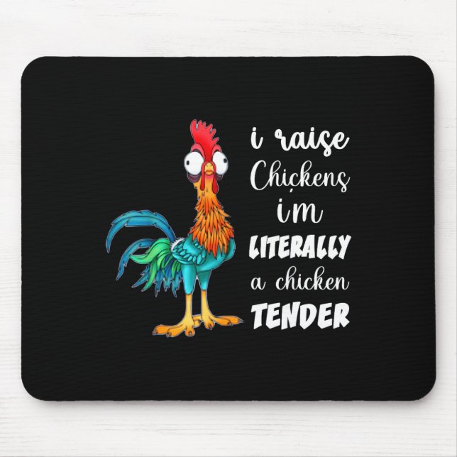 Mousepad Funny Chicken Lover Gift – I Raise Chickens Humor  (Frente)