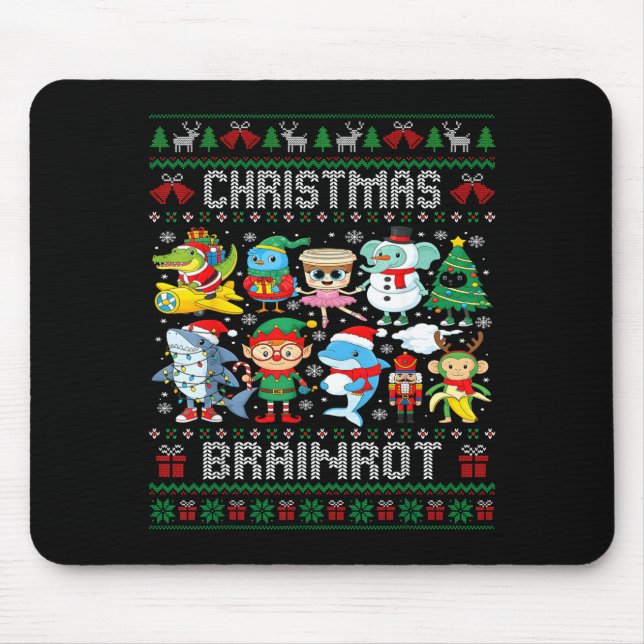 Mousepad Funny Christmas Italian Brain Rot Italian Brainrot (Frente)