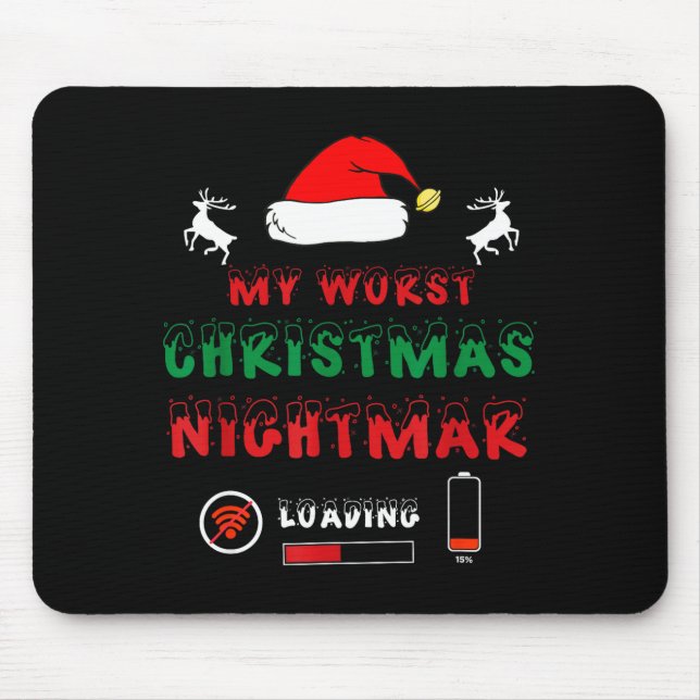 Mousepad Funny Christmas My Worst For Gamers  (Frente)