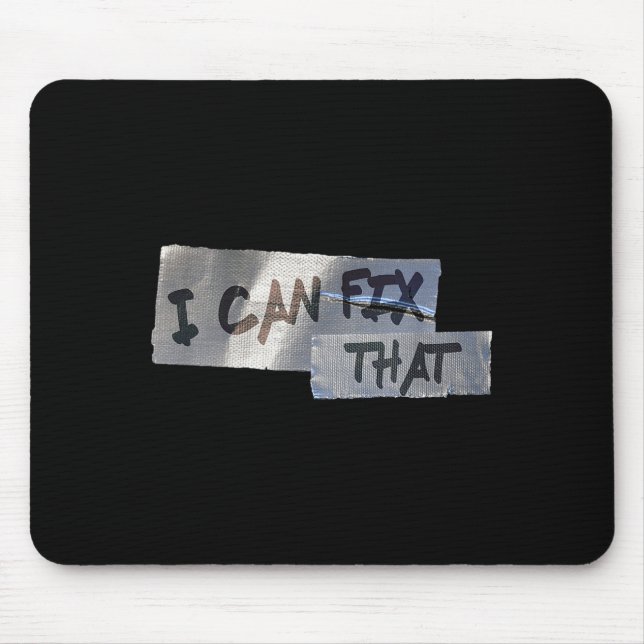 Mousepad Funny Dad Shirt Duct Tape I Can Fix That Gift  (Frente)