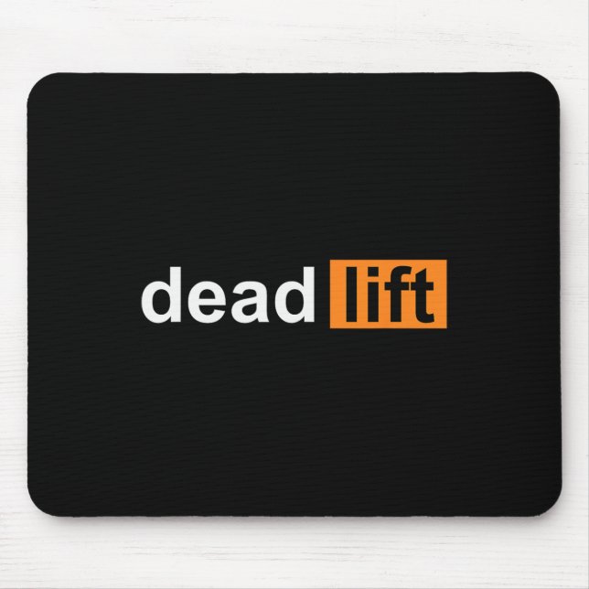 Mousepad Funny Deadlift Powerlifting Bodybuilding Gym Sport (Frente)