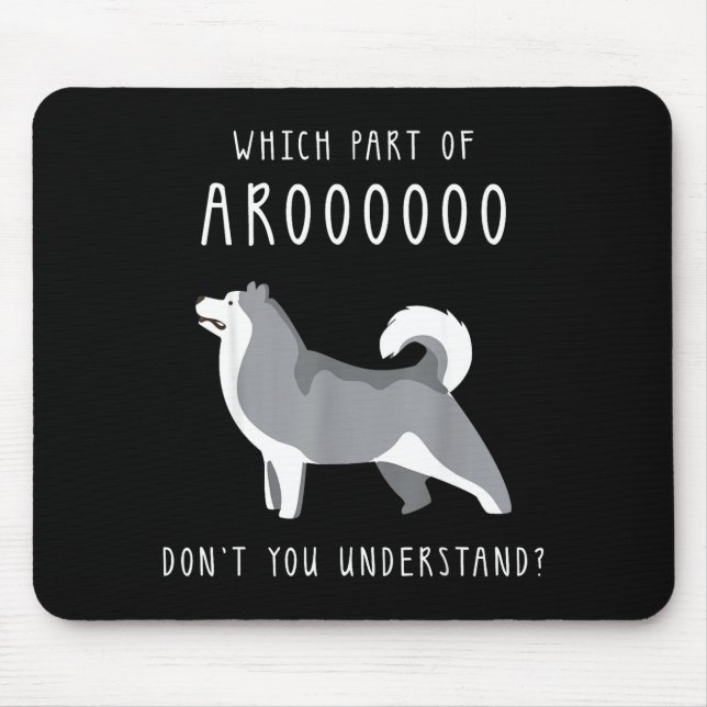 Mousepad Funny Dog Husky Mom Cut For Girls And Women - Whic (Frente)