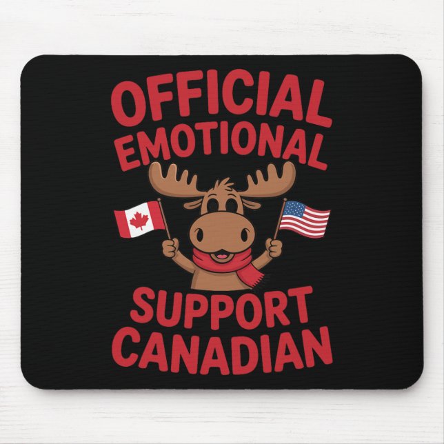 Mousepad Funny Emotional Support Canadian Hockey Player Coa (Frente)