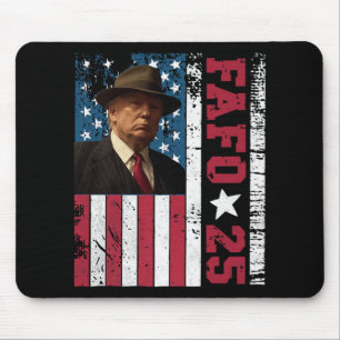 Mousepad Funny Fafo Trump Foto Usa Sinalizador Retro Vintag