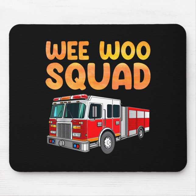 Mousepad Funny Firefighter Art For Kids Men Women Fireman F (Frente)