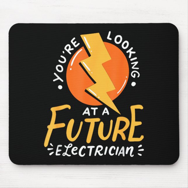 Mousepad Funny Future Electrician Electrical Engineer  (Frente)