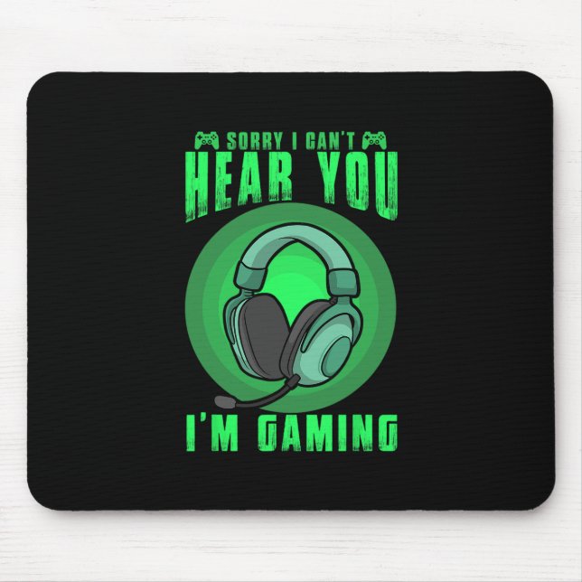 Mousepad Funny Gaming Gamer Game Controller Video Gaming Fo (Frente)