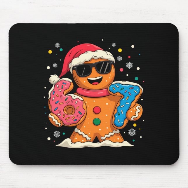 Mousepad Funny Gingerbread Six Seven 67 Ice Cream Drip Chri (Frente)