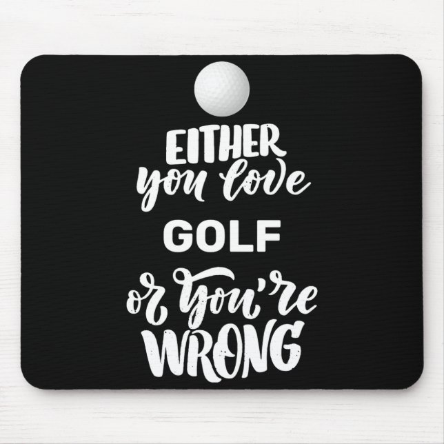 Mousepad Funny Golf Love Golfing Golfer  (Frente)
