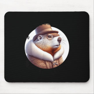 Mousepad Funny Goundhog Graphic 