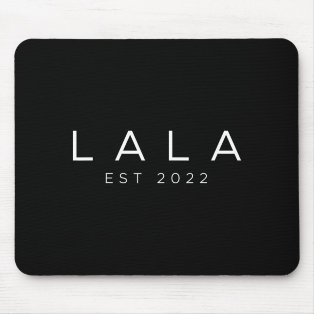 Mousepad Funny Grandma Soon To Be Lala Est 2022 New Grandma (Frente)