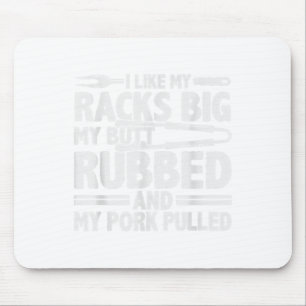 Mousepad Funny Griling Pork Rub Fumante Churrasco Carne Fum
