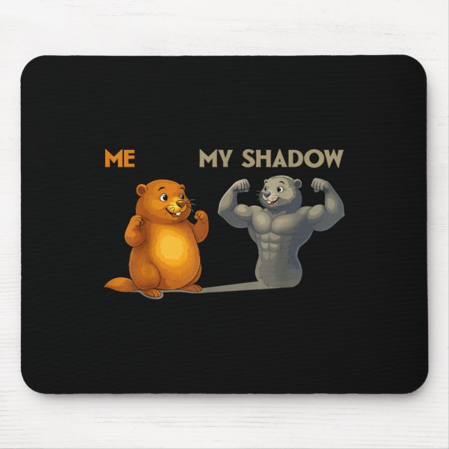 Mousepad Funny Groundhog Day  (Frente)
