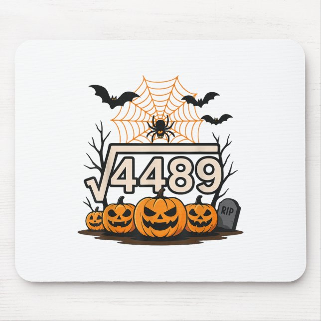 Mousepad Funny Halloween Raiz Quadrada 4489 67 Meme Matemát (Frente)