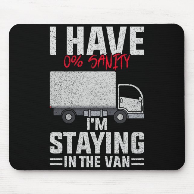 Mousepad Funny I'm Staying In Tha Van Phasmophobia Man Wome (Frente)