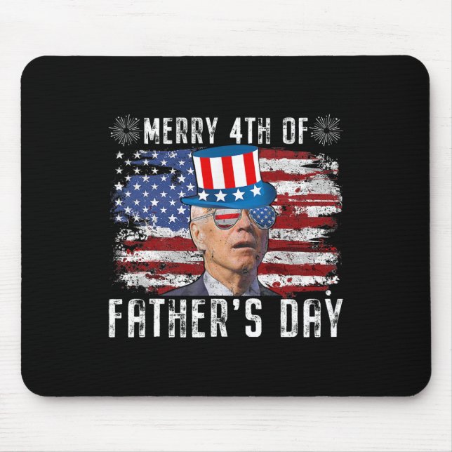 Mousepad Funny Joe Biden 4 De Julho Feliz 4 De Pais D (Frente)