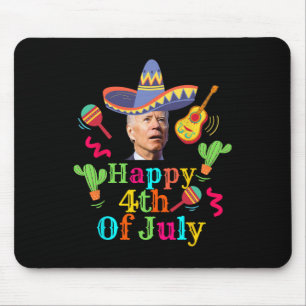 Mousepad Funny Joe Biden Happy 4 De Julho Surpresa Cinco D