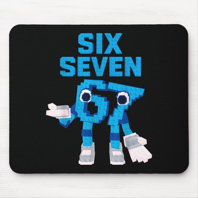 Mousepad Funny Kid Meme Six Seven 6 7 Italian Brainrot Bruh (Frente)