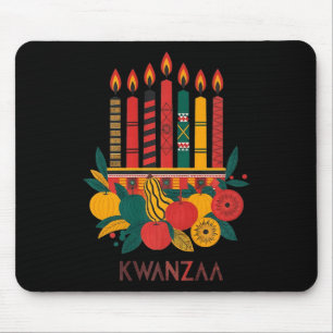 Mousepad Funny Kinara Sete Velas Kwanzaa Celebração 1