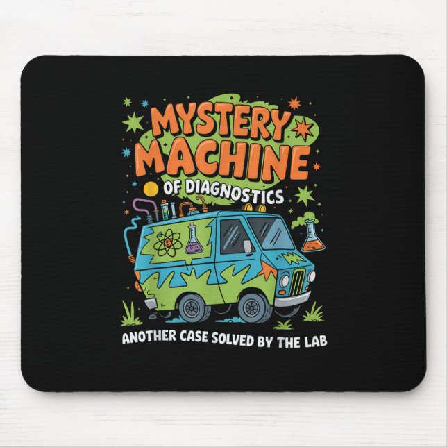 Mousepad Funny Lab Week 2025 - Máquina De Diagnóstico Retro (Frente)