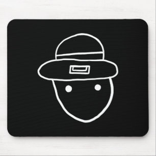 Mousepad Funny Leprechaun Amateur Sketch Meme Rua Irlandesa