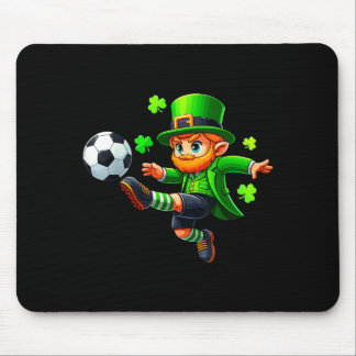 Mousepad Funny Leprechaun Irish Soccer St Patricks Men Boy 