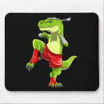 Mousepad Funny Muay Thai T-rex - Thai Boxing<br><div class="desc">Funny Muay Thai T-rex - Thai Boxing</div>