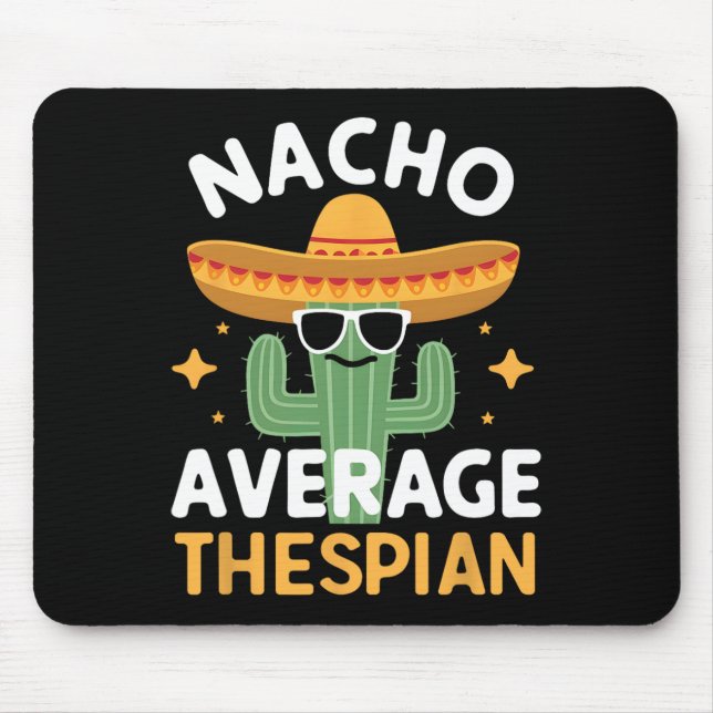 Mousepad Funny Nacho Ator Médio Cinco De Mayo Mexicano (Frente)
