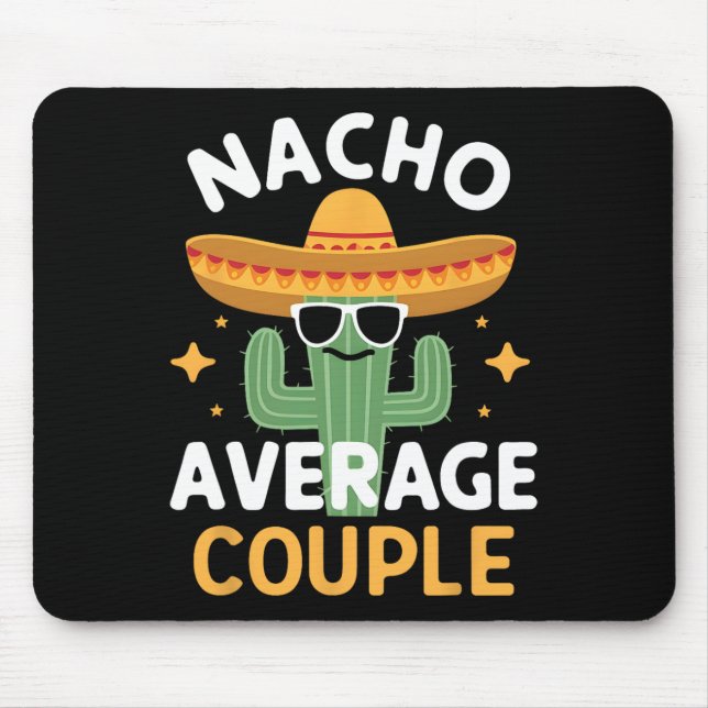 Mousepad Funny Nacho Média Casal Cinco De Mayo Mexicano F (Frente)